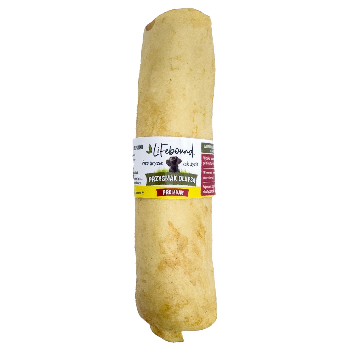 Lifebound - Hueso Masticable Natural Para Perros De Ternera En Forma De Rollo Con Sabor A Queso - 10 Piezas M_0