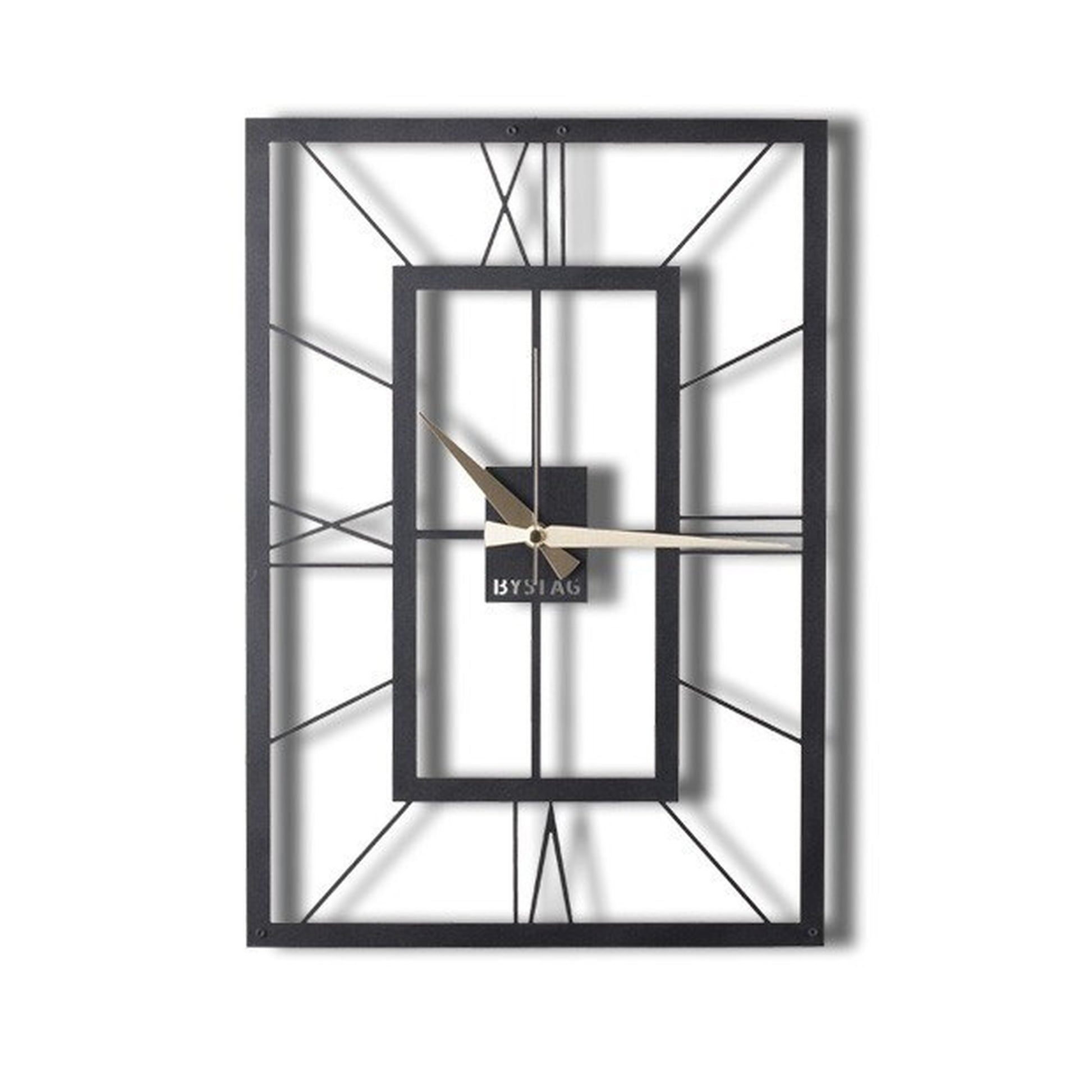 Reloj De Pared Cuadrado Metal 70x49_4