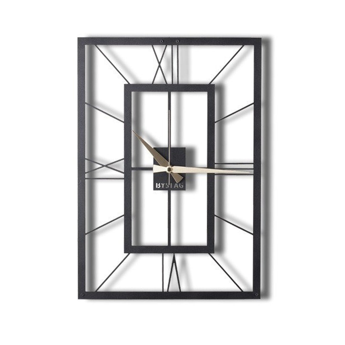 Reloj De Pared Cuadrado Metal 70x49_4