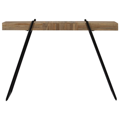 Mesa Consola De Teca Reciclada 120x35x81 Cm_0