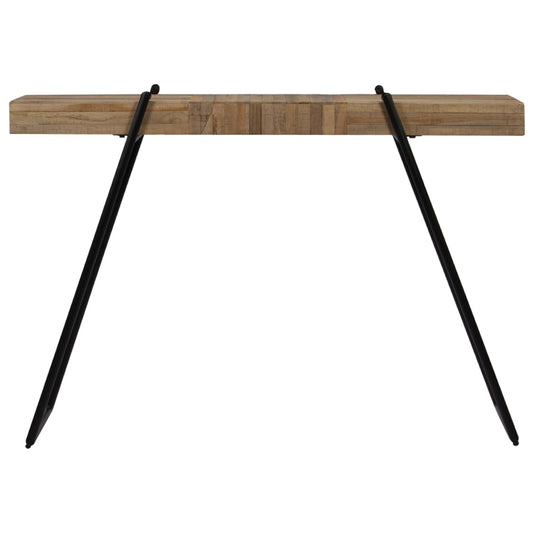 Mesa Consola De Teca Reciclada 120x35x81 Cm_0