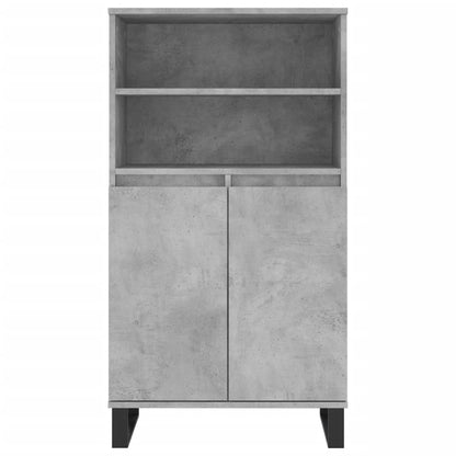 Aparador Alto Madera Contrachapada Gris Hormigón 60x36x110 Cm / Vetonek_5