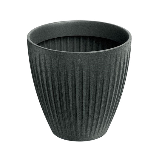 Maceta Latia Round Midl Ø40x40 Grafito Granito