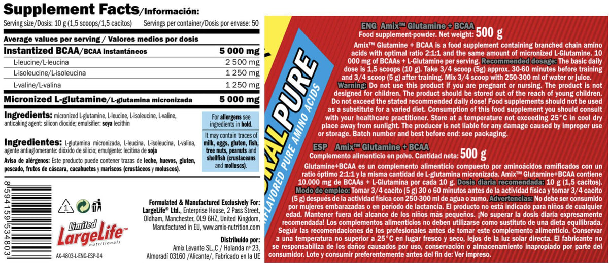Glutamine + Bcaa 530 Gr_5