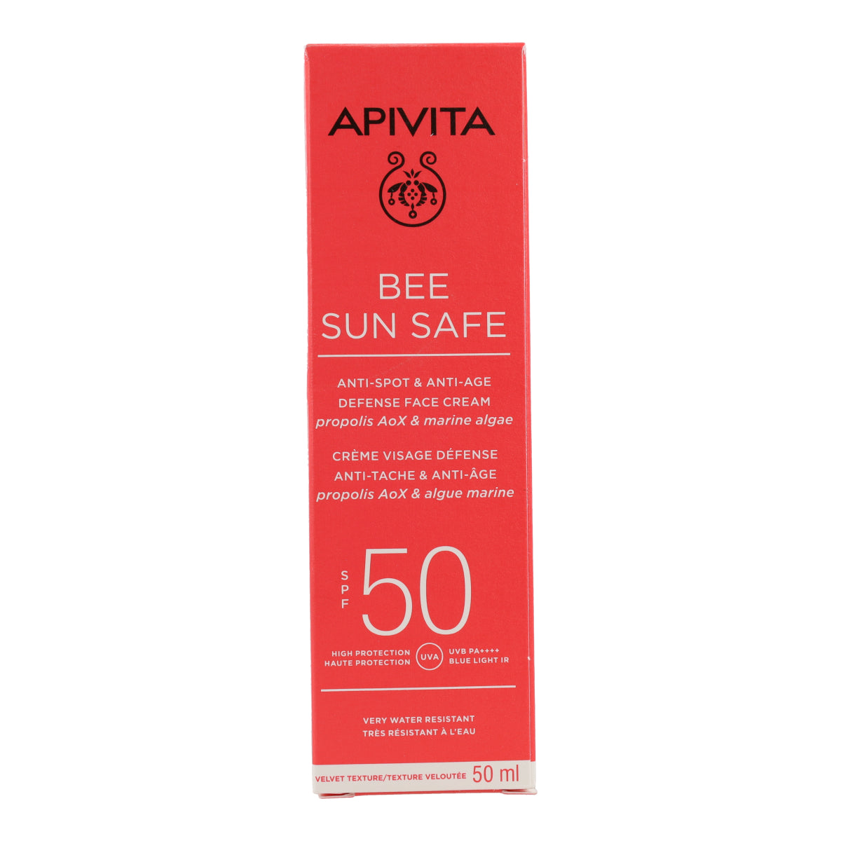 Crema solar antimanchas SPF50 Apivita 50ml