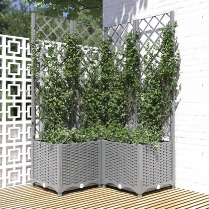Macetero De Jardín Gris Claro 80 X 80 X 136 Cm_1