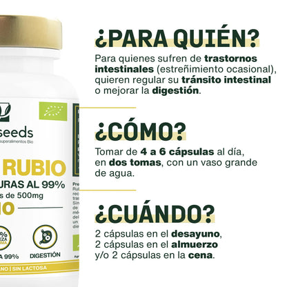 Psilio Rubio Bio, Cáscaras Puras Al 99% | 180 Cápsulas_1
