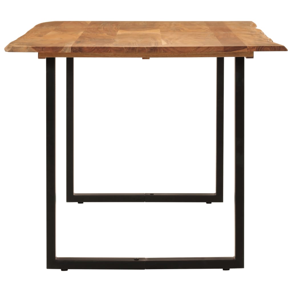 Mesa De Comedor De Madera Maciza De Acacia 180x90x76 Cm_1