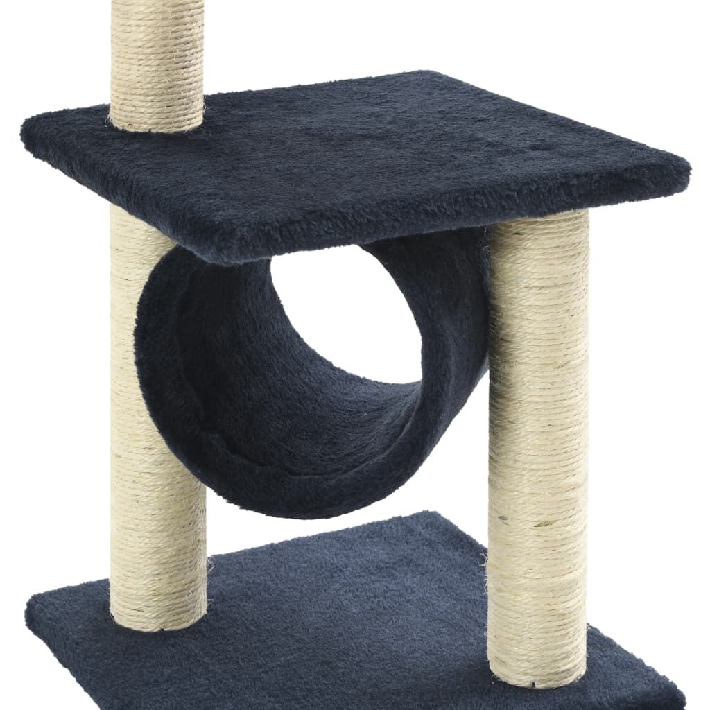 Vidaxl Rascador Para Gatos Con Poste De Sisal 65 Cm Azul Oscuro_4
