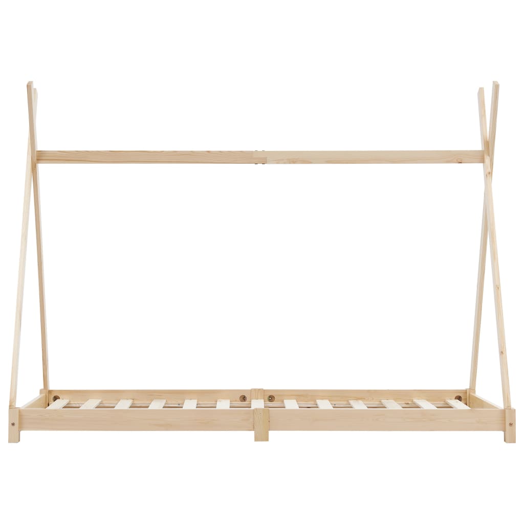 Estructura De Cama Infantil De Madera Maciza De Pino 70x140 Cm / Vetonek_1
