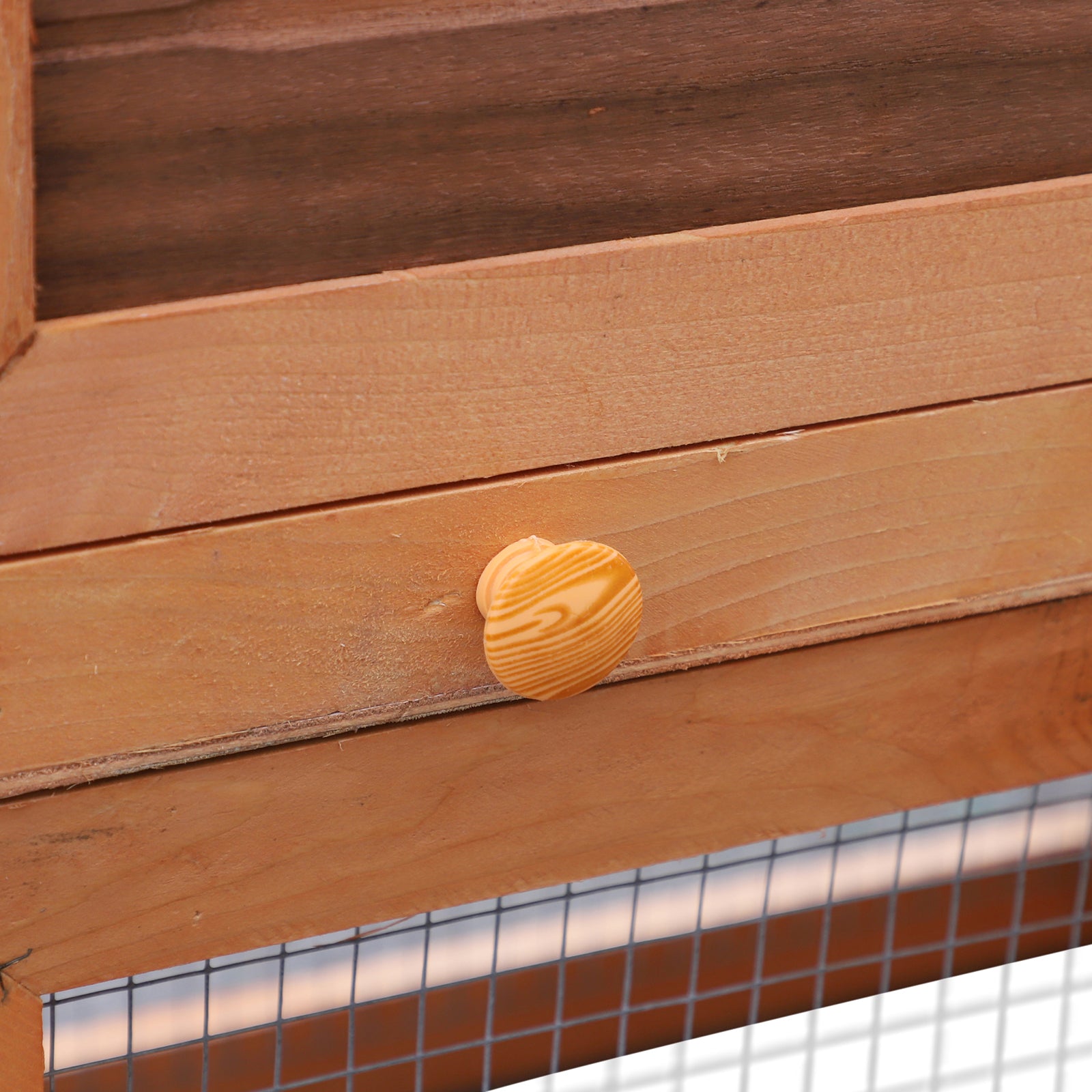 Pawhut Conejera Exterior De Madera Con Bandeja Extraíble Techo De Asfalto_3