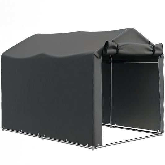 Outsunny Carpa De Jardín Exterior Para Herramientas 2,2x1,57x1,65 M Gris Oscuro_0
