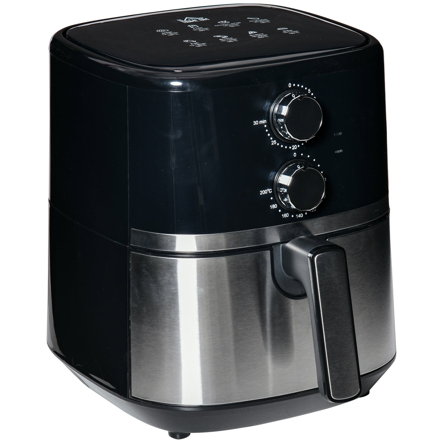Homcom Freidora Sin Aceite 1500w 4,5l 8 Programas Y Temporizador 35,5x28x33,8 Cm_0
