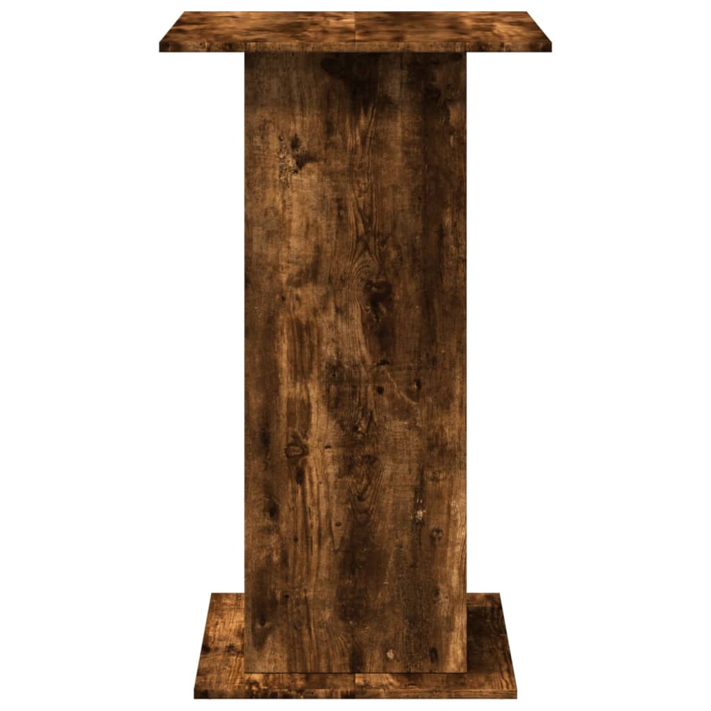 Mesa Alta Bar Con Almacenaje Madera Roble Ahumado 60x60x102 Cm_3