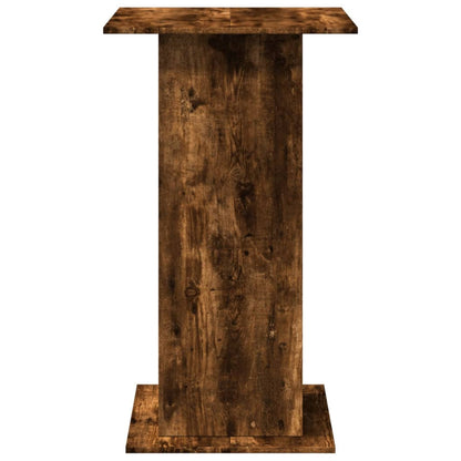 Mesa Alta Bar Con Almacenaje Madera Roble Ahumado 60x60x102 Cm_3