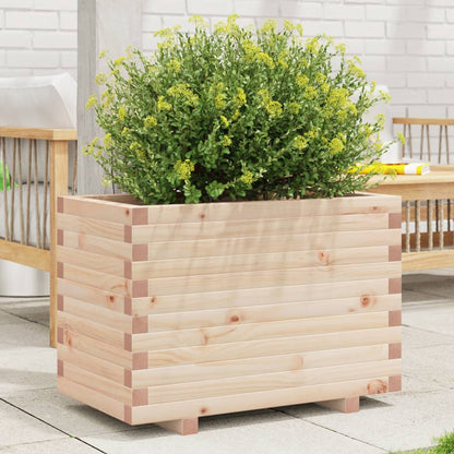 Jardinera Madera Maciza De Pino 70x40x49,5 Cm_1