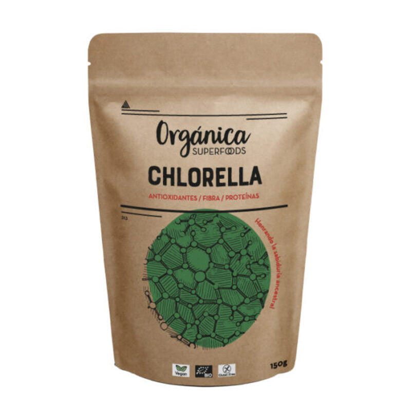 Chlorella Raw Sin Gluten Bio 150g_0