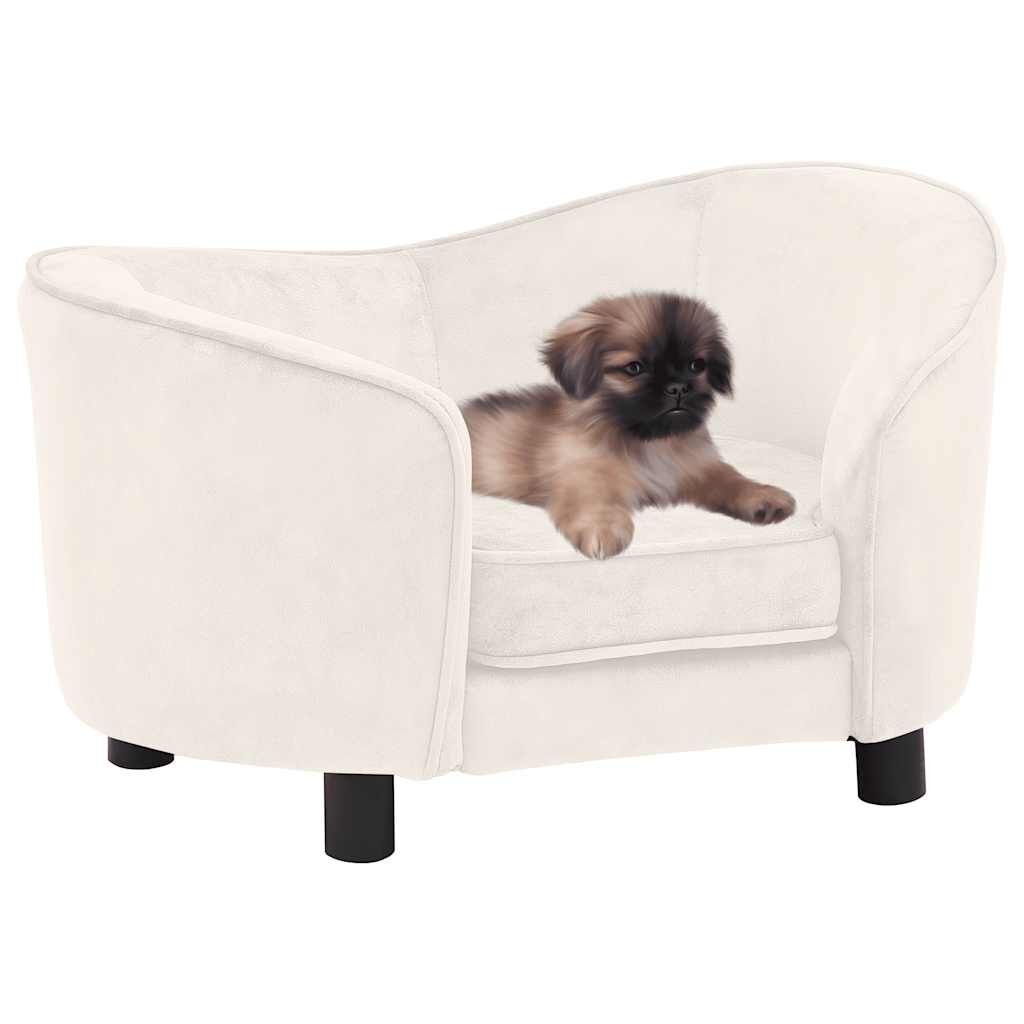 Vidaxl Sofá Para Perros Felpa Crema 69x49x40 Cm_1