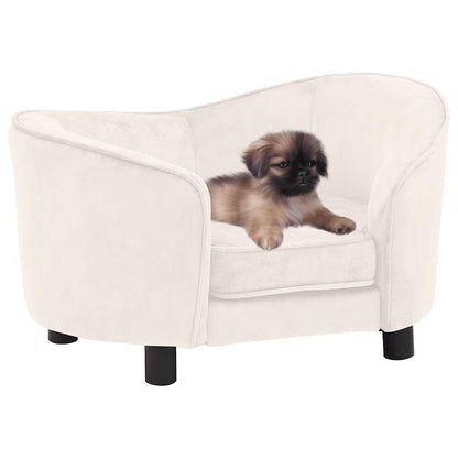 Vidaxl Sofá Para Perros Felpa Crema 69x49x40 Cm_1
