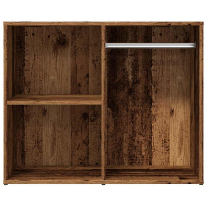 Mueble De Vestidor Madera De Ingeniería Madera Vieja 80x40x65cm_3