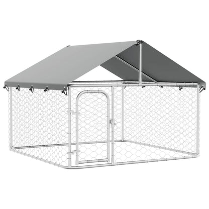 Perrera De Exterior Con Tejado 200x200x150 Cm_0