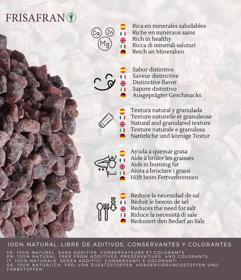 Sal Negra Del Himalaya Gruesa - Calidad Y Sabor | Frisafran 200 G_3