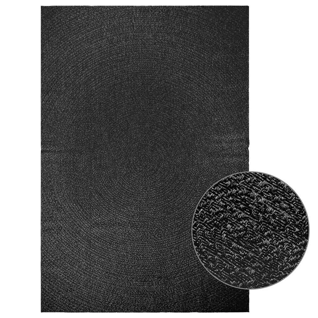 Vidaxl Alfombra Zizur Apariencia Yute Interior Exterior Antracita_0