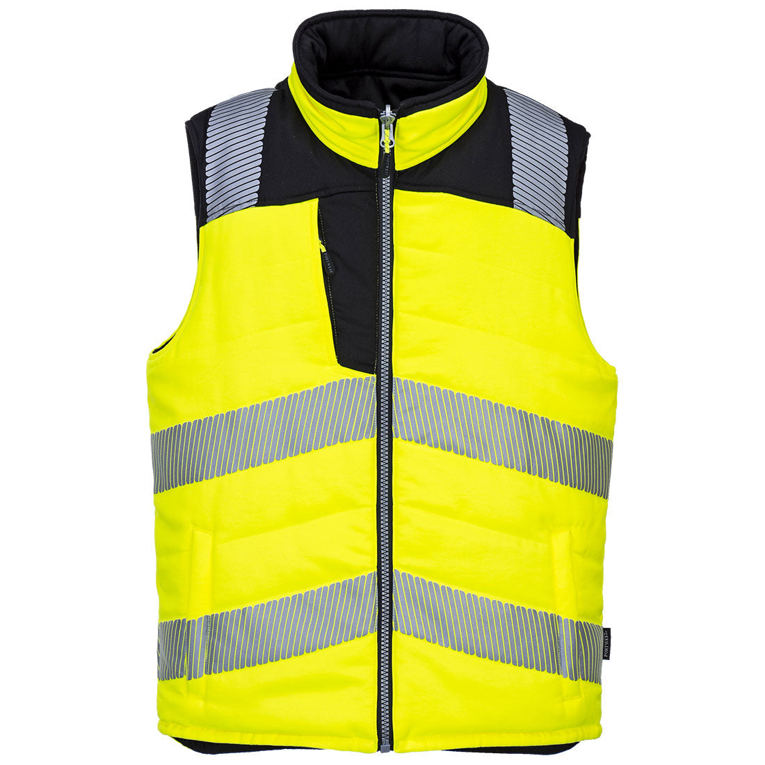 Chaleco De Calor Reversible Con Aislamiento Térmico / Xl / Amarillo-negro_1