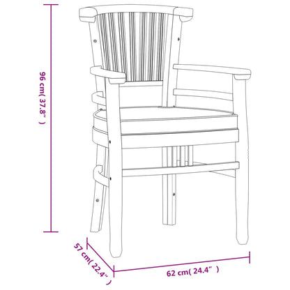Vidaxl Juego De Comedor Para Jardín 3 Pzas Madera Maciza De Teca_2