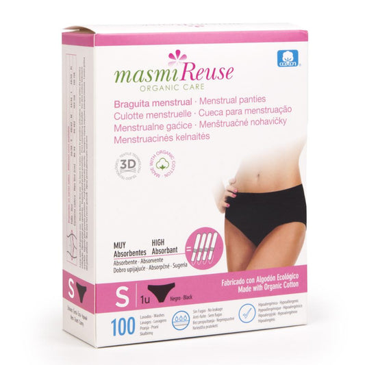Braguita Menstrual de Algodón Orgánico Masmi talla S