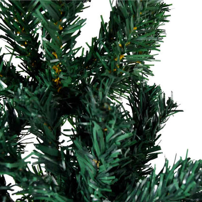 Vidaxl Medio Árbol De Navidad Artificial Con Soporte Verde 240 Cm_5