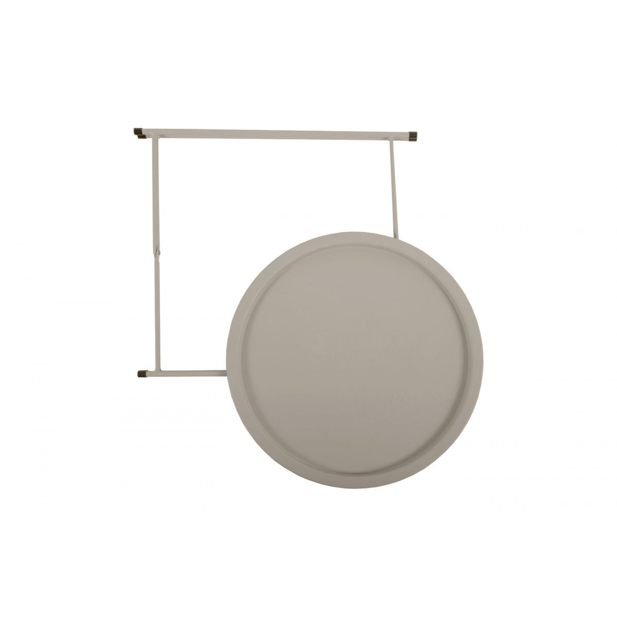 Mesa Auxiliar, Mesa De Centro Plegable De Jardín Gris Beige 46x52cm- Mobiliario De Jardín_2