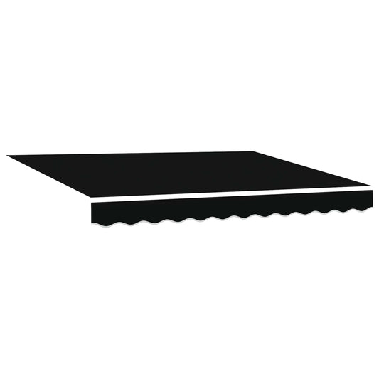 Toldo Retráctil Negro 300 X 250 Cm Tela Y Aluminio_0