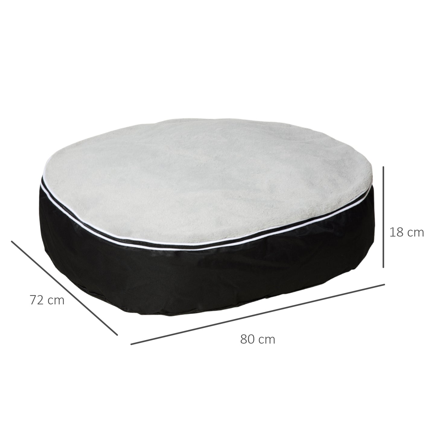 Pawhut Cama Para Perros Lavable Con Funda Desenfundable Tela Oxford Felpa Suave_2