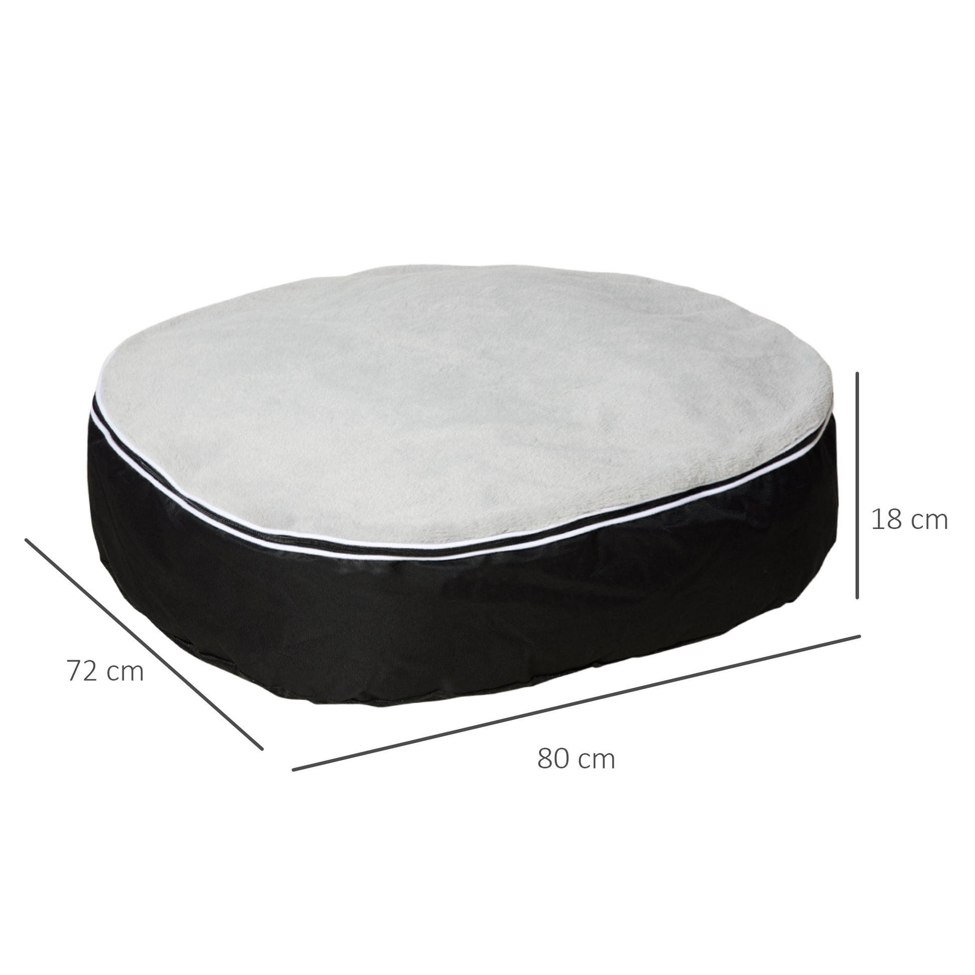 Pawhut Cama Para Perros Lavable Con Funda Desenfundable Tela Oxford Felpa Suave_2