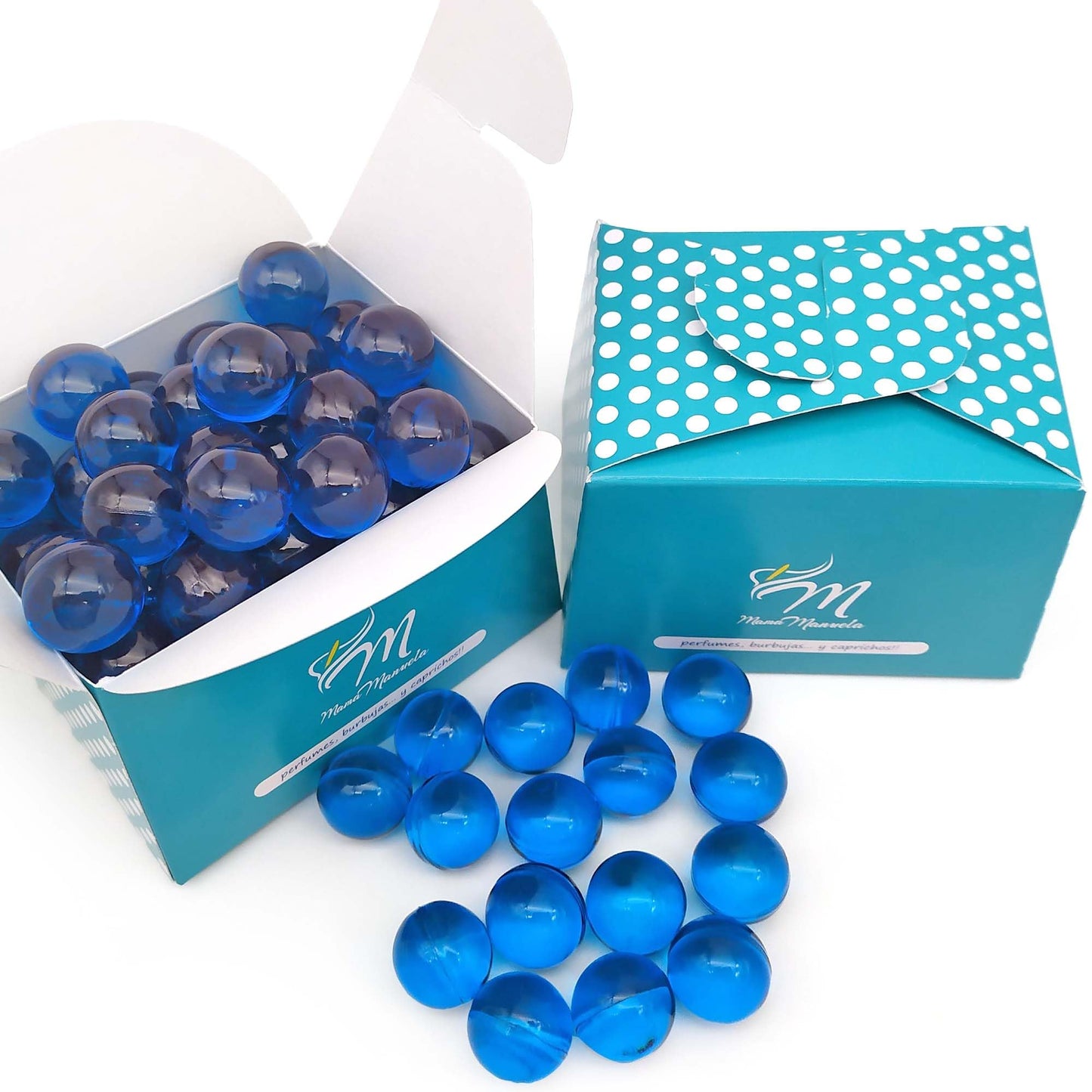 Caja 40 Perlas De Baño Con Aroma A Flor De Loto - Con Aceite De Soja - Hidratante Y Aromática - Forma Bola_0