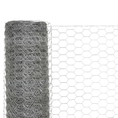 Alambrada De Gallinero Acero Galvanizado Plateado 25x1,5 M / Vetonek_2