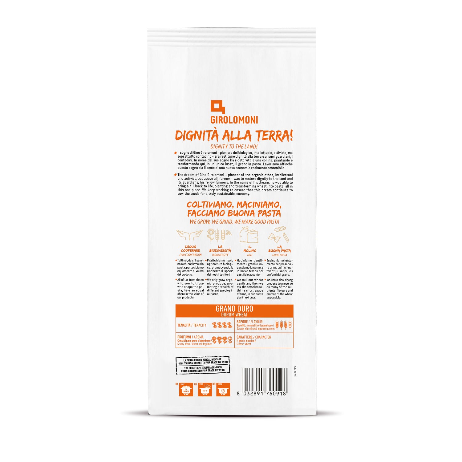 Fideos finos de trigo bio Girolomoni 500g