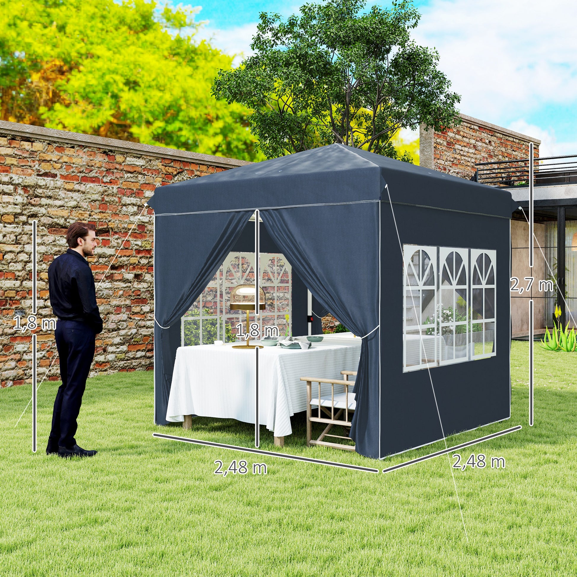 Outsunny Carpa Plegable Pop-up Gazebo 2_2