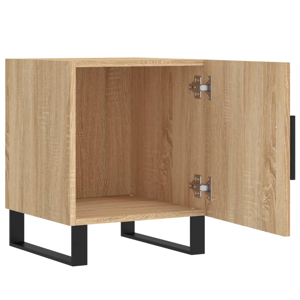 Mesitas Noche 2 Uds Madera Ingeniería Roble Sonoma 40x40x50 Cm_3
