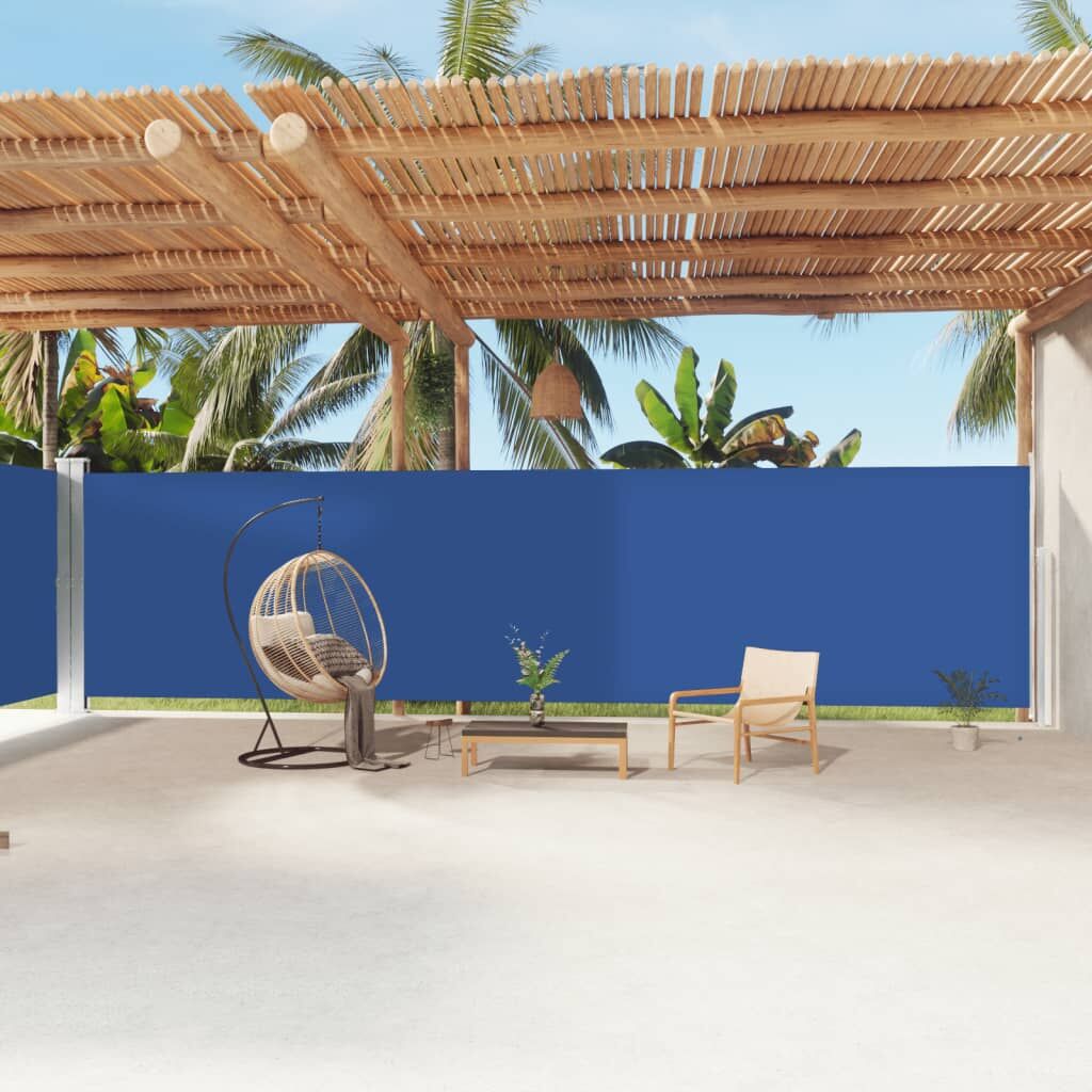 Vidaxl Toldo Lateral Retráctil Azul 200x1200 Cm_1