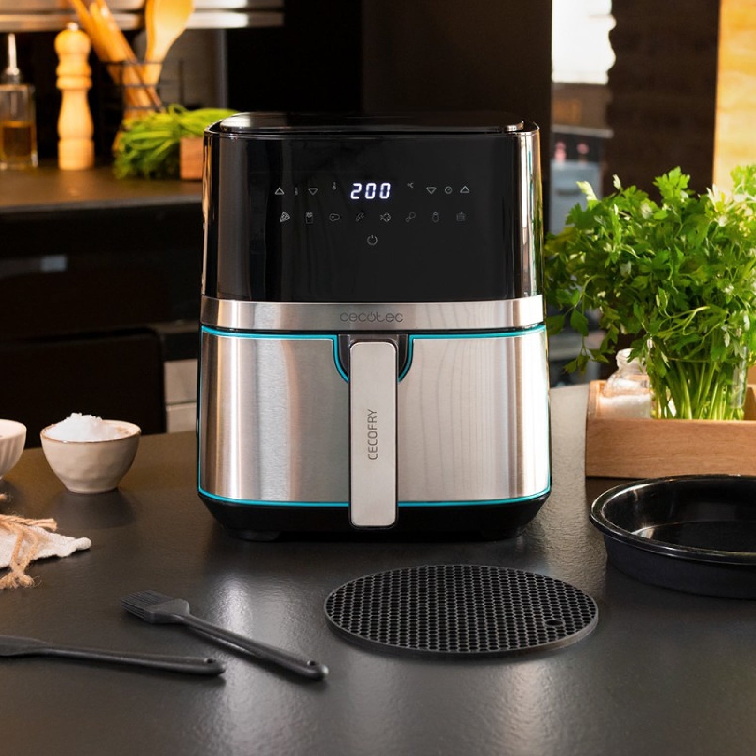 Freidora Sin Aceite Cecofry Full Inox 5500 Pro Con Accesorios Cecotec_1