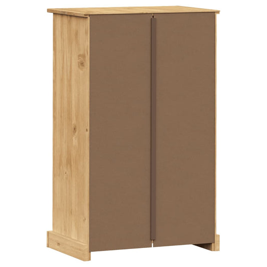 Zapatero Vigo Madera Maciza De Pino 60x35x96 Cm / Vetonek_0