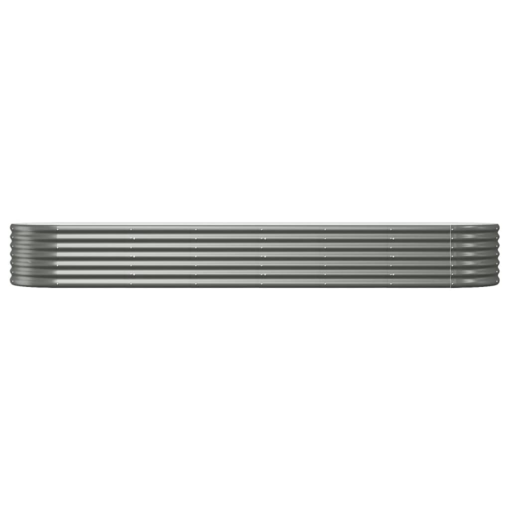 Jardinera Arriate Acero Galvanizado Gris 296x80x36 Cm_2