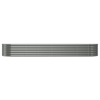 Jardinera Arriate Acero Galvanizado Gris 296x80x36 Cm_2