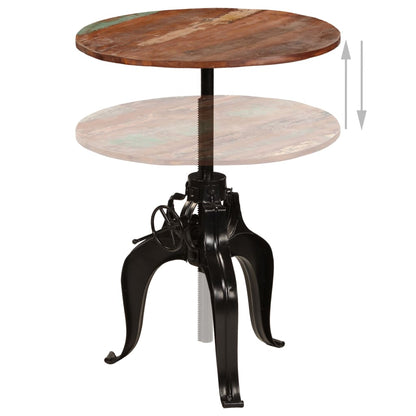 Mesa De Bar Madera Maciza Reciclada 75x(76-110) Cm_1