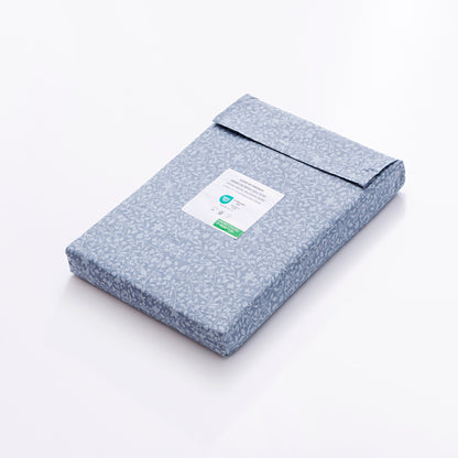 Set De Sabanas 3pzs Cama Individual: Sabana Encimera (160x270cm) + Sabana Bajera (90x200+28cm) + Funda De Almohada (45x110cm) 144tc 100% Algodón Azul_5