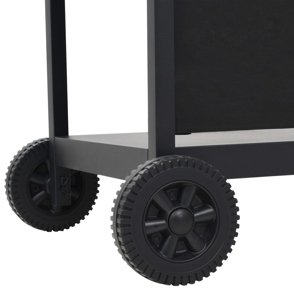 Barbacoa Portátil De Gas Con 6 Zonas De Cocción Negra De Acero / Vetonek_3