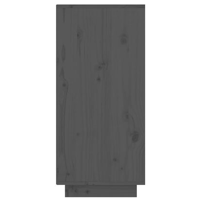 Mesa Consola De Madera Maciza De Pino Gris 60x34x75 Cm / Vetonek_2