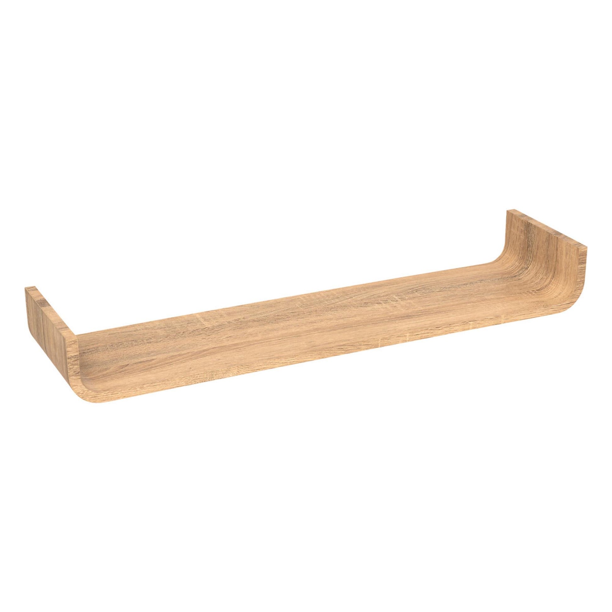 Estante Mural Curvado Fixy 80 Cm Natural_0